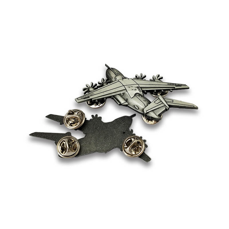 Metallo personalizzato Antique Aircraft Aircraft Badge Polizia militare Unifrom Unifrom Sofle Pin