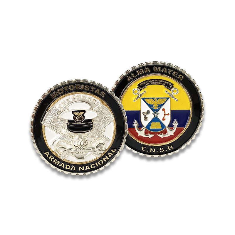 Fabbrica personalizzata Teamwork Souvenir Coin Metallo in metallo 3D Antico Silver Challenge Coin