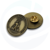 Spilla da bavero con distintivo souvenir in oro antico personalizzato