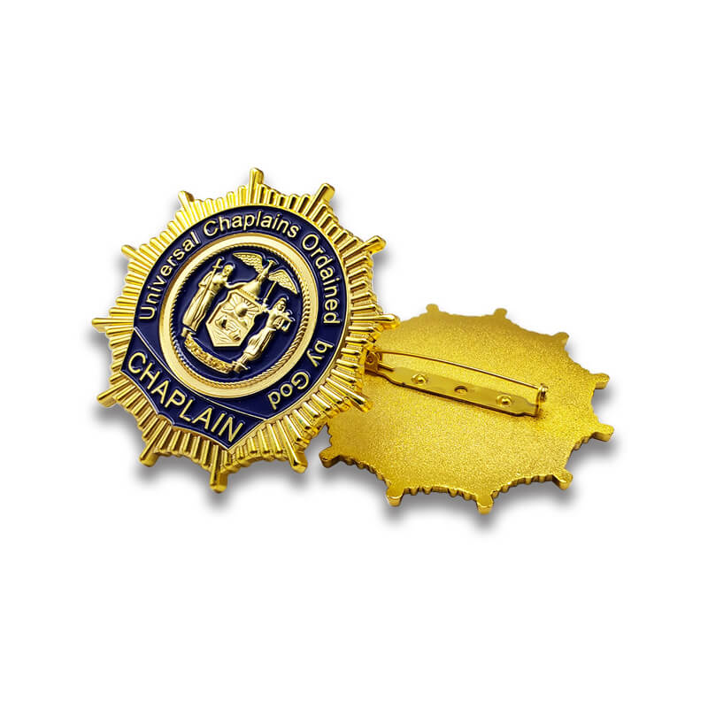 Metallo artigianato artigianato in lega di zinco 3D Gold Badge Attività Promozionale Regalo Rebel Pin