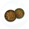 Moneta Sfida d&#39;oro 3D personalizzata