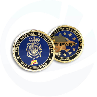 Monete personalizzate di polizia di polizia in metallo personalizzato