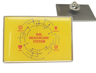 Pin di bavaglio stampato DHL