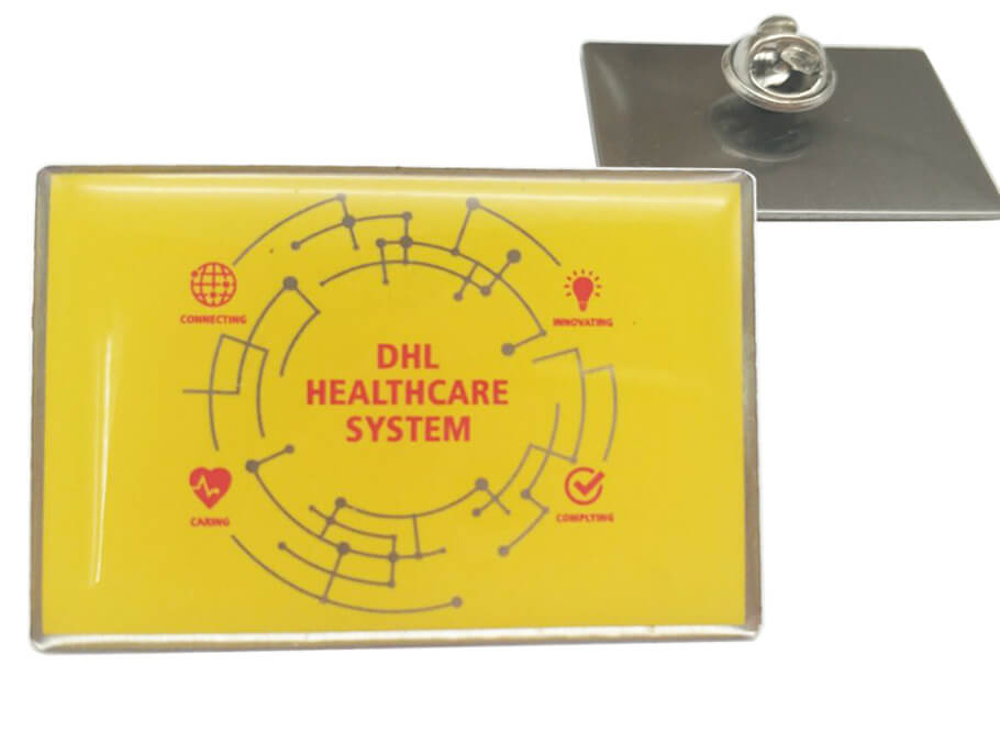 Pin di risvolto stampato DHL